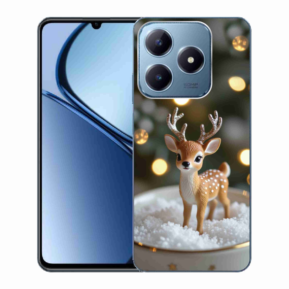 Gélový kryt mmCase na Realme C63 - roztomilý vianočný jeleň