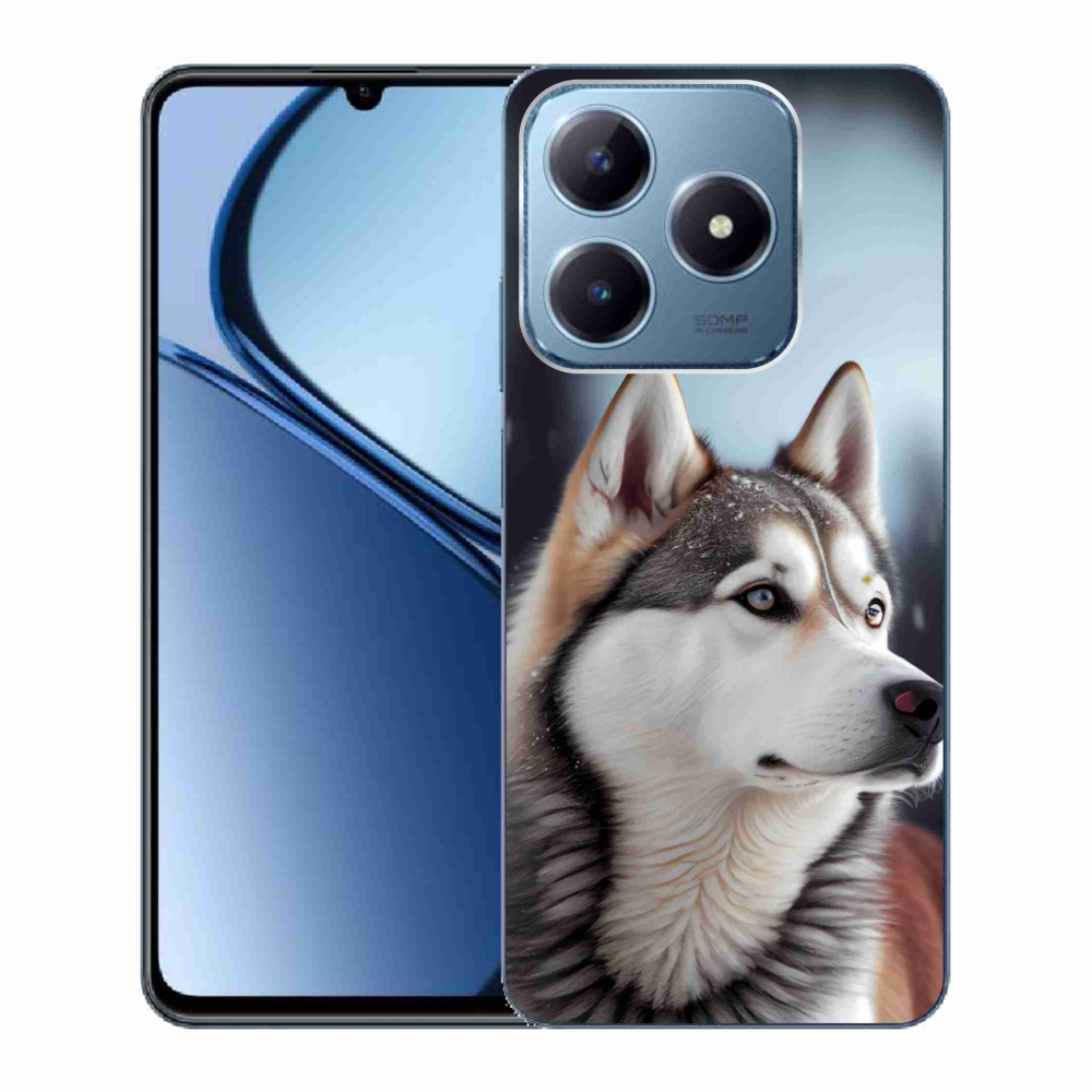 Gélový kryt mmCase na Realme C63 - sibírsky husky