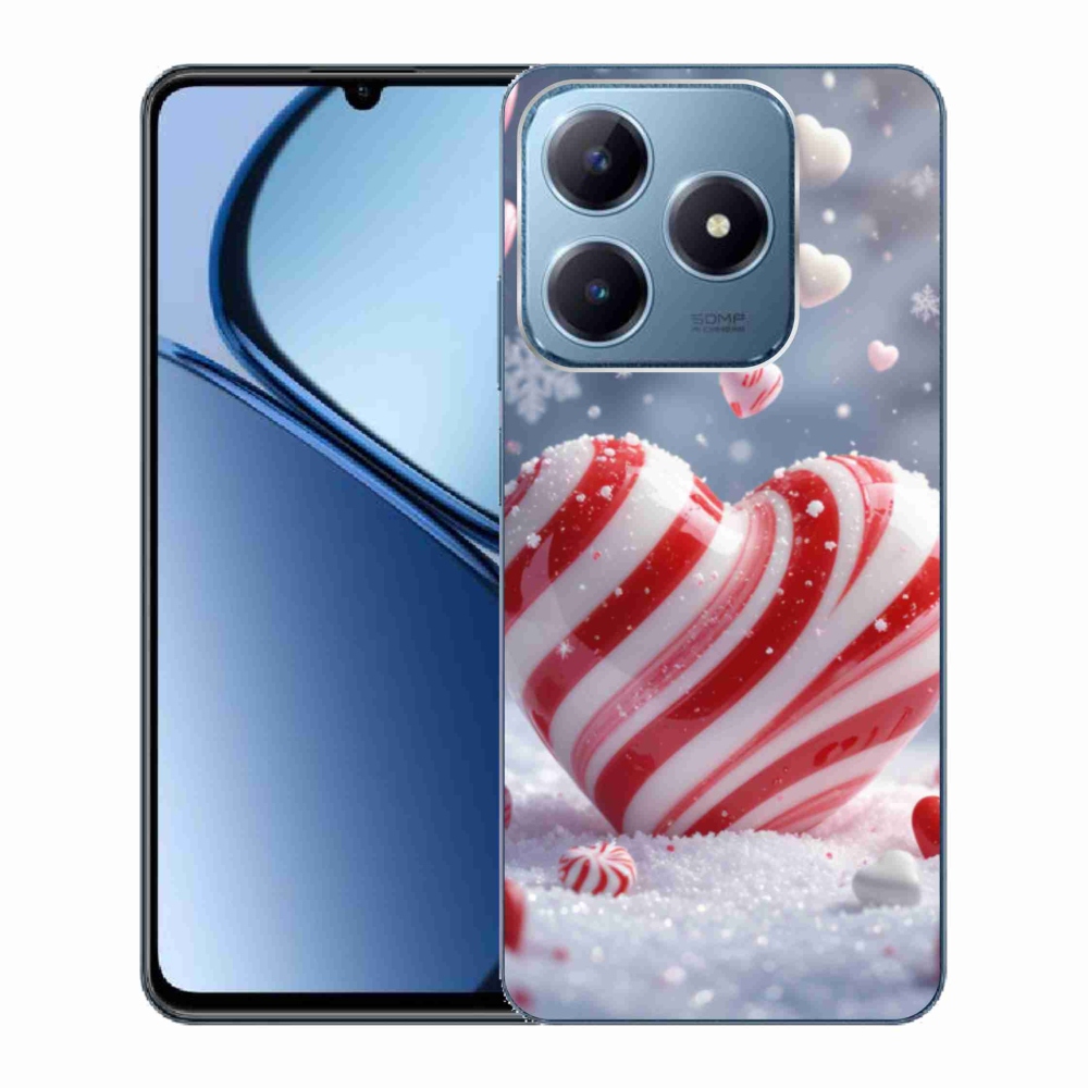 Gélový kryt mmCase na Realme C63 - sladké srdce
