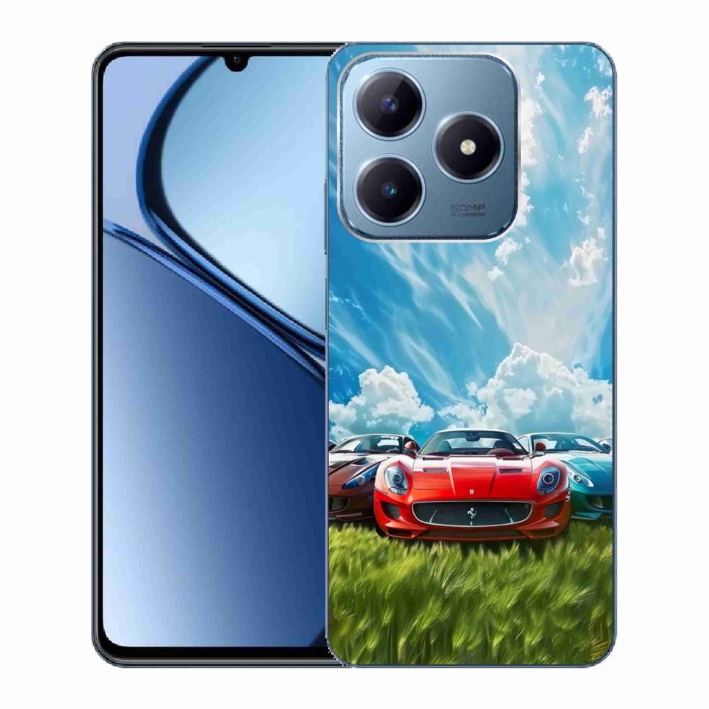 Gélový kryt mmCase na Realme C63 - športové vozidlá