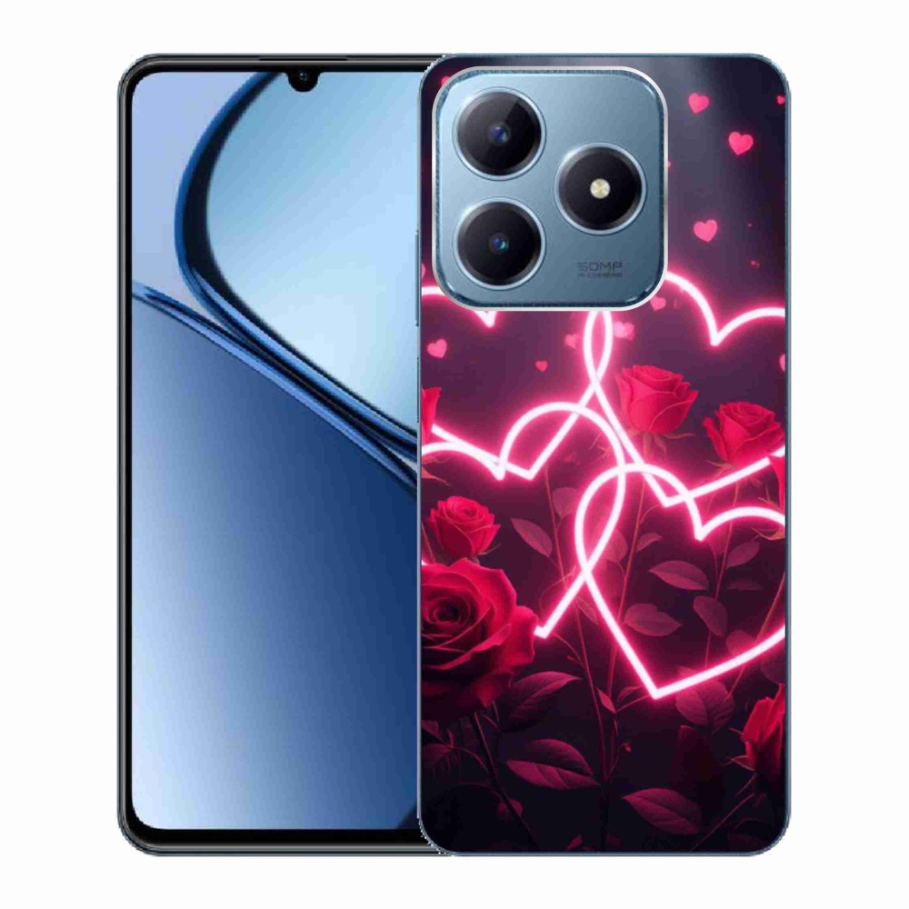 Gélový kryt mmCase na Realme C63 - srdce lásky