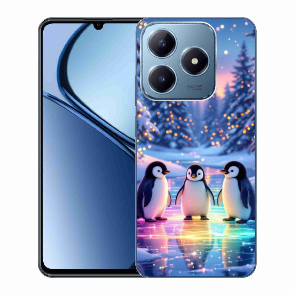 Gélový kryt mmCase na Realme C63 - tučniaky