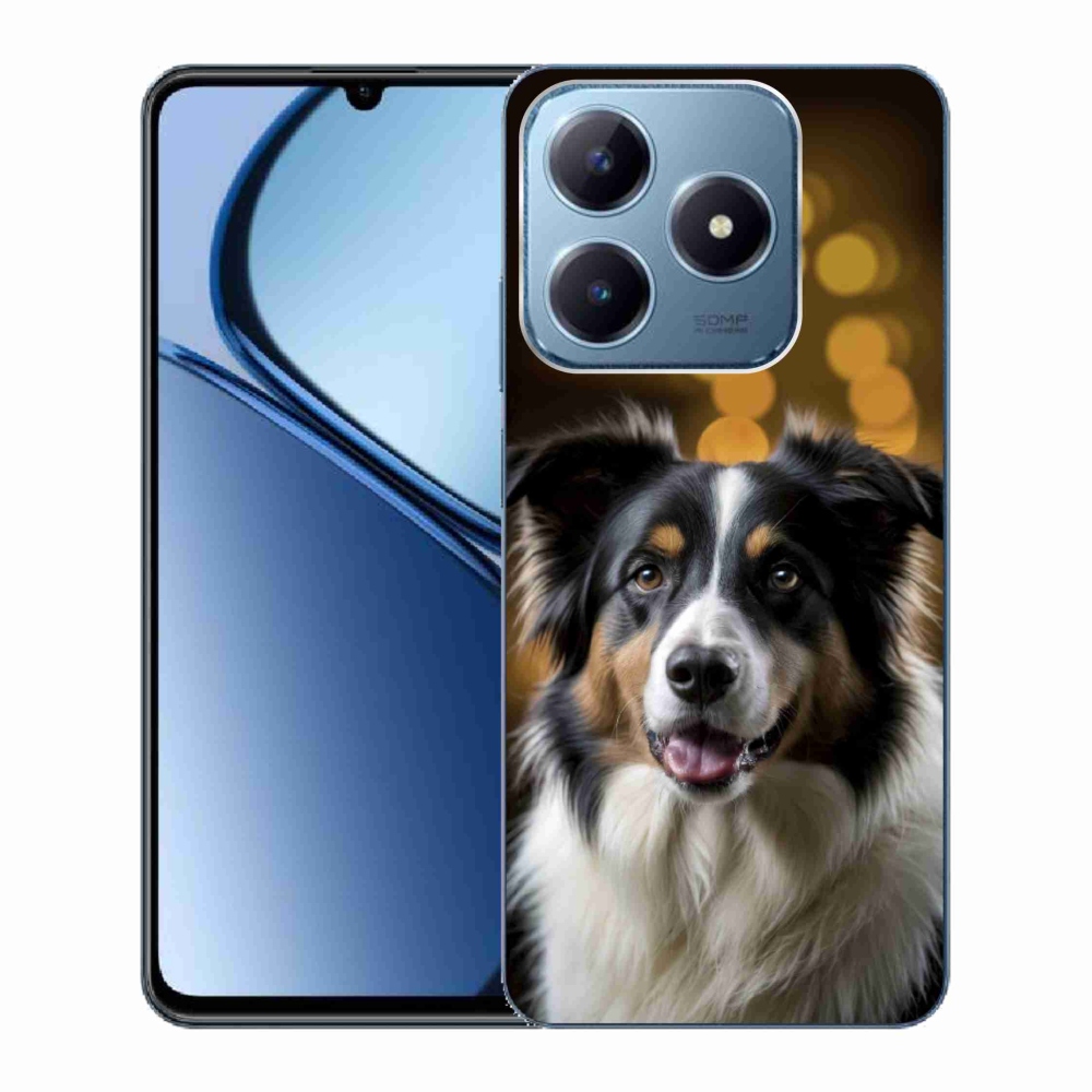 Gélový kryt mmCase na Realme C63 - usmievavý austrálsky ovčiak