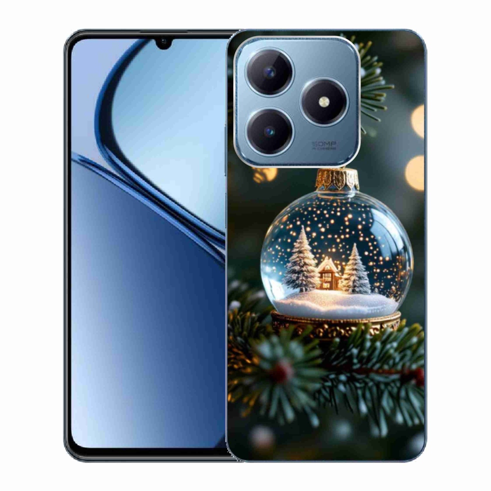 Gélový kryt mmCase na Realme C63 - vianočné gule 2