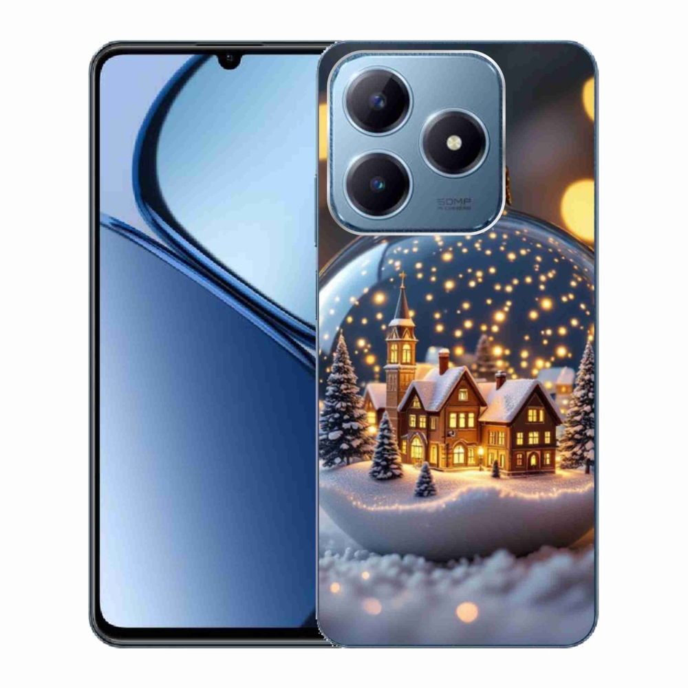 Gélový kryt mmCase na Realme C63 - vianočné gule 4