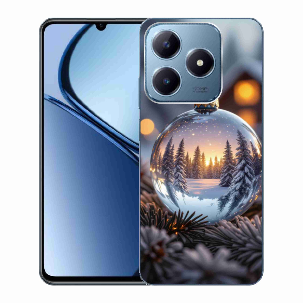 Gélový kryt mmCase na Realme C63 - vianočná ozdoba