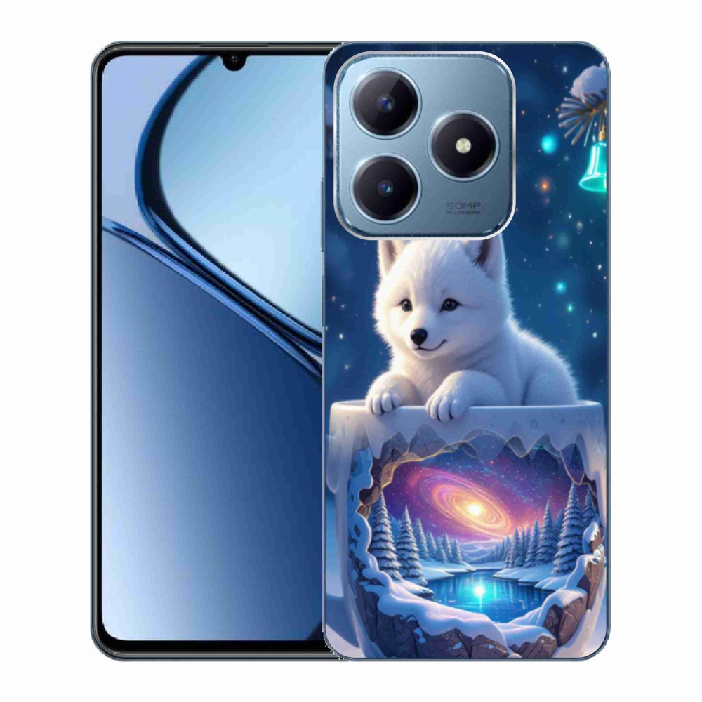 Gélový kryt mmCase na Realme C63 - vianočné šteňa