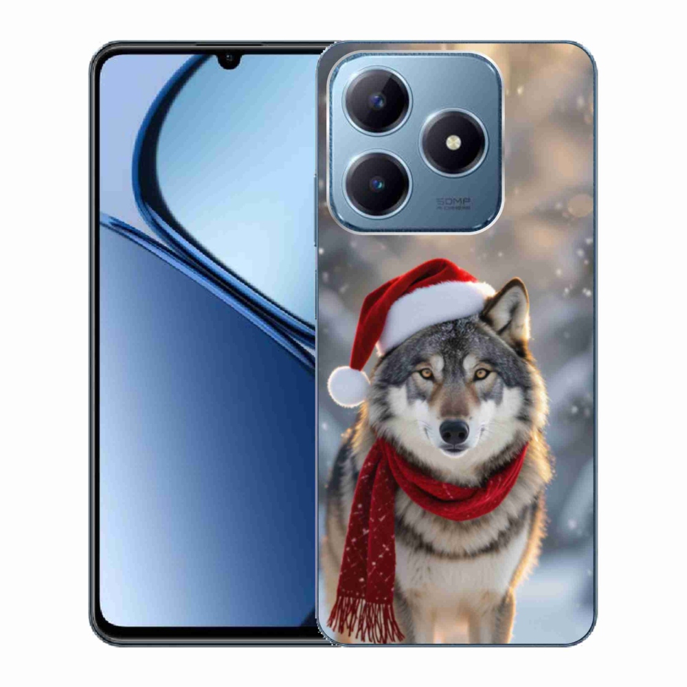 Gélový kryt mmCase na Realme C63 - vianočný vlk