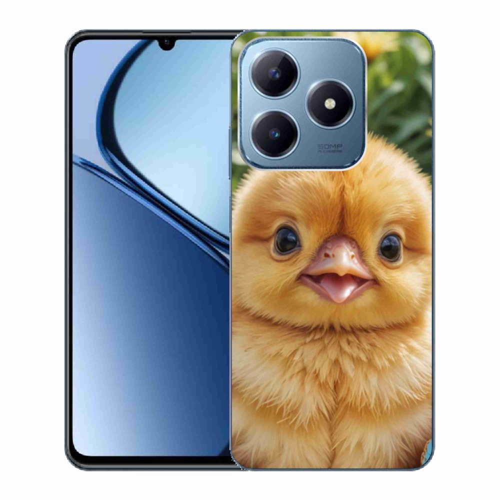 Gélový kryt mmCase na Realme C63 - veselé kuriatko