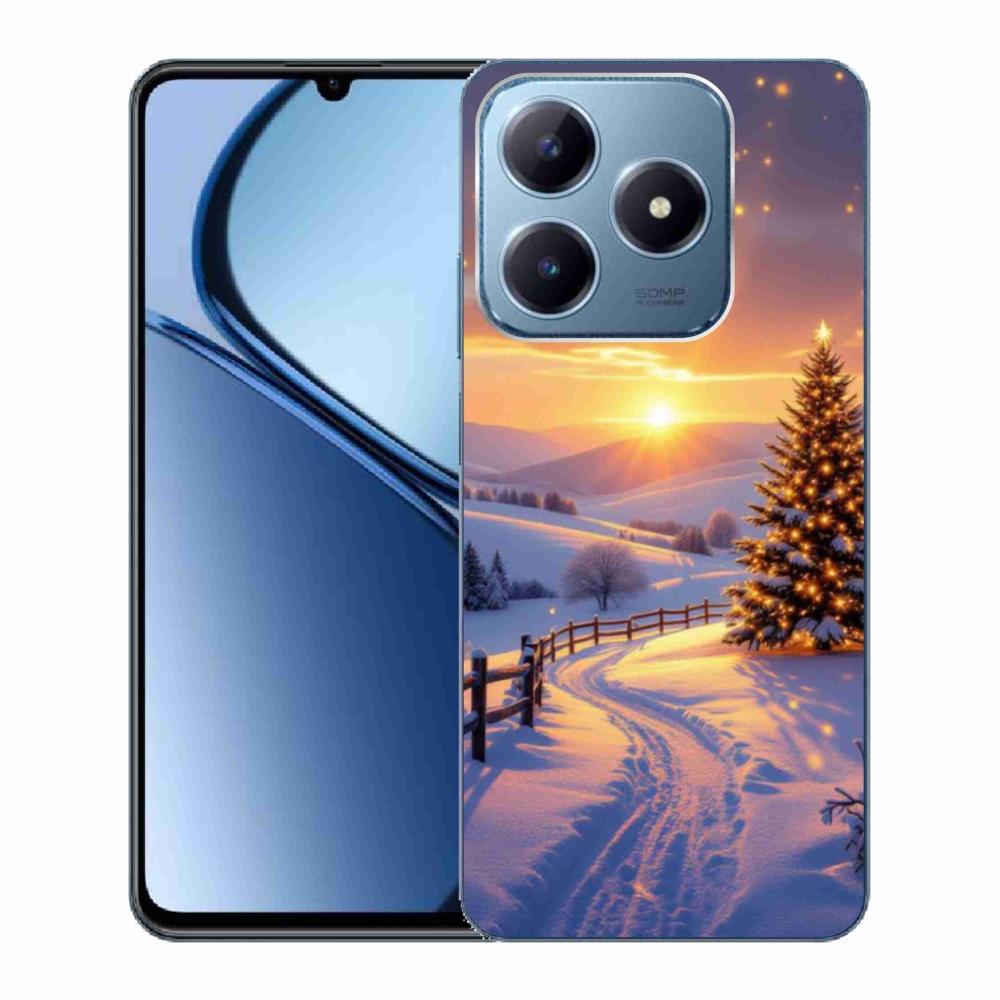 Gélový kryt mmCase na Realme C63 - zimná krajina