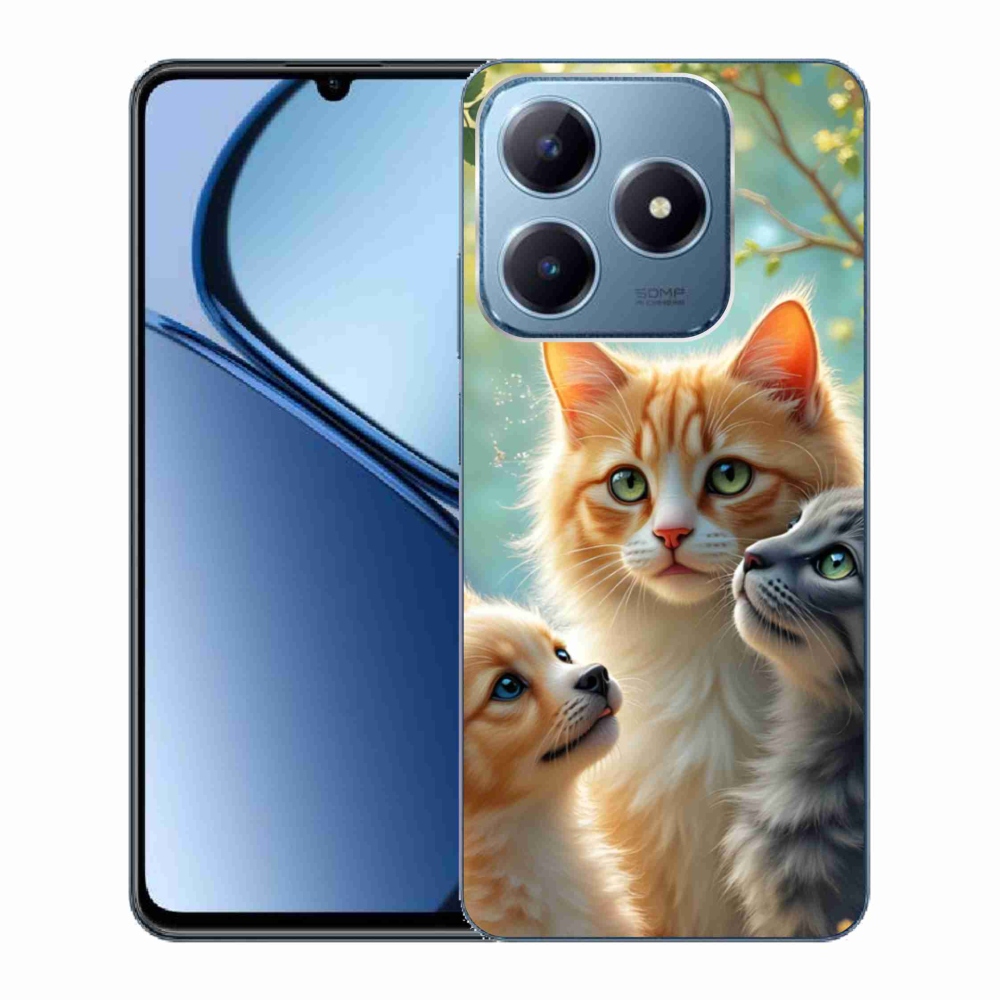 Gélový kryt mmCase na Realme C63 - zvieracie priateľstvo 2
