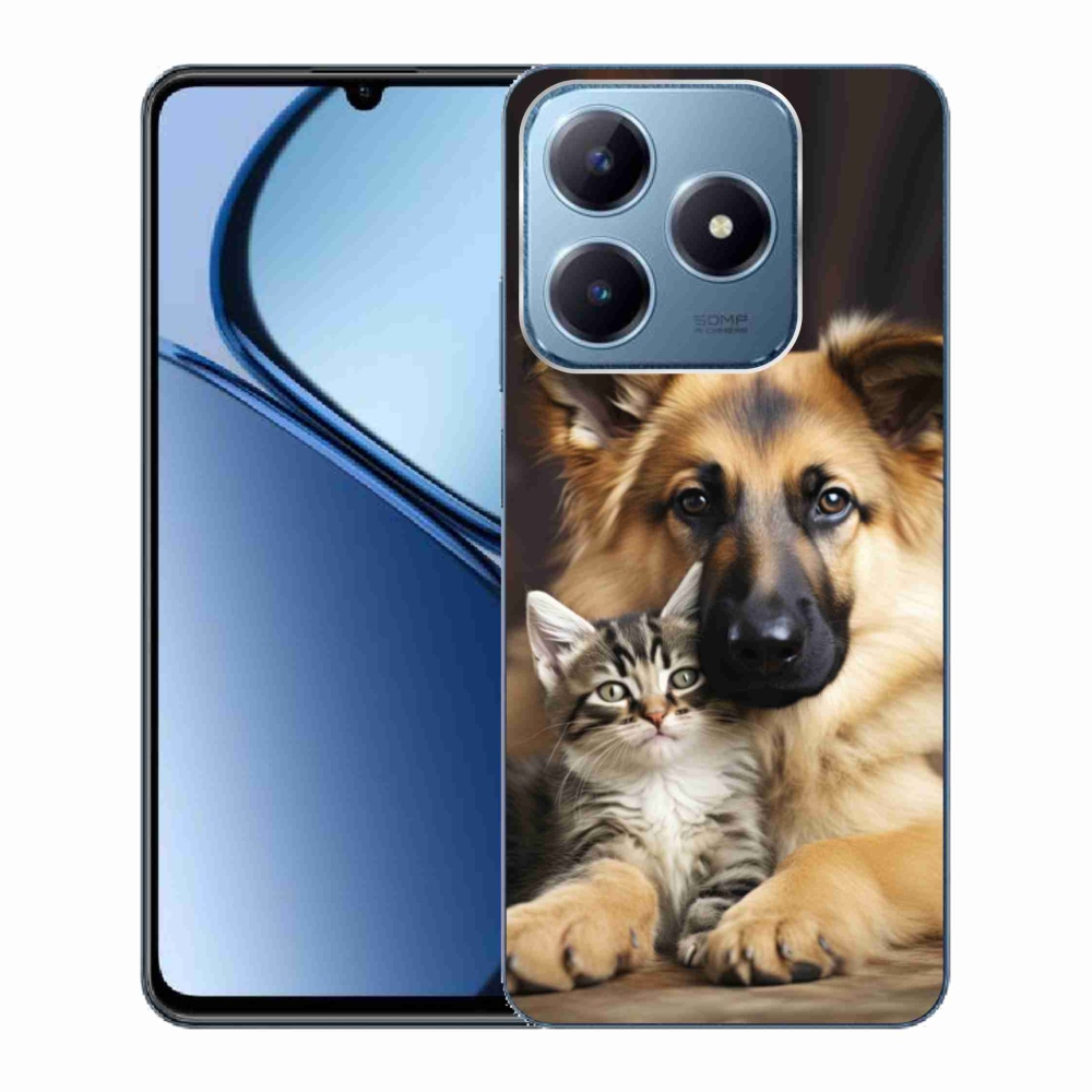 Gélový kryt mmCase na Realme C63 - zvieracie priateľstvo