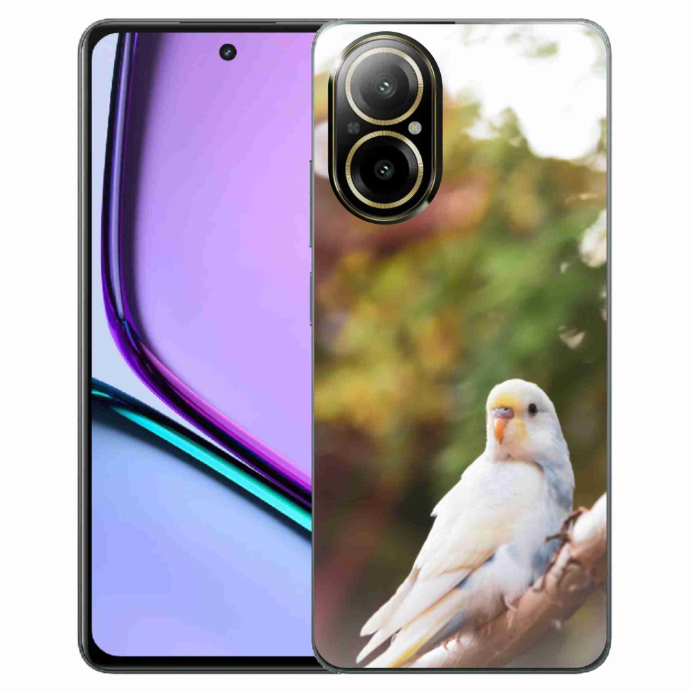 Gélový kryt mmCase na Realme C67 - andulka biela