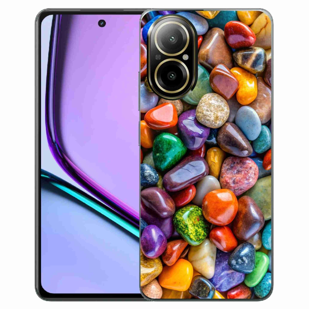 Gélový kryt mmCase na Realme C67 - farebné kamienky