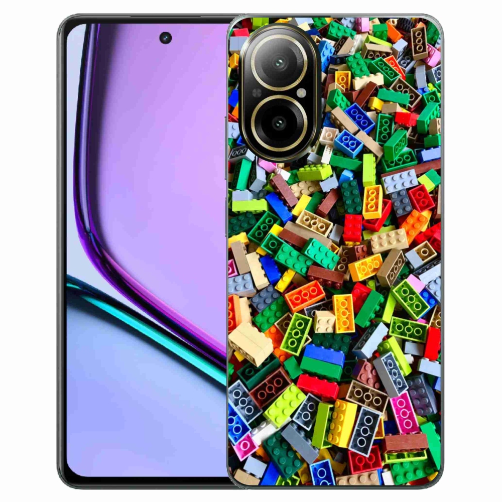 Gélový kryt mmCase na Realme C67 - farebné stavebné kocky