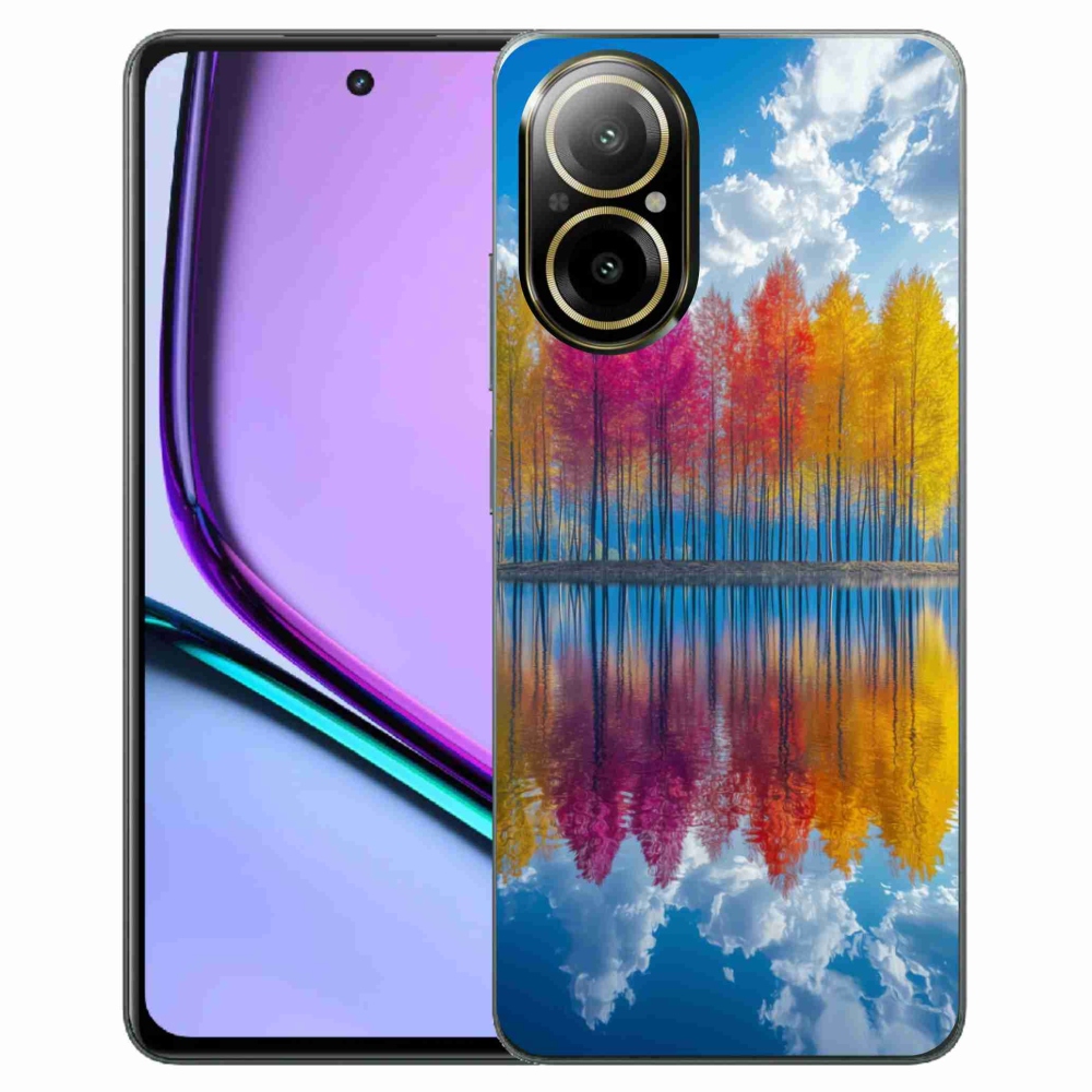 Gélový kryt mmCase na Realme C67 - farebné stromy