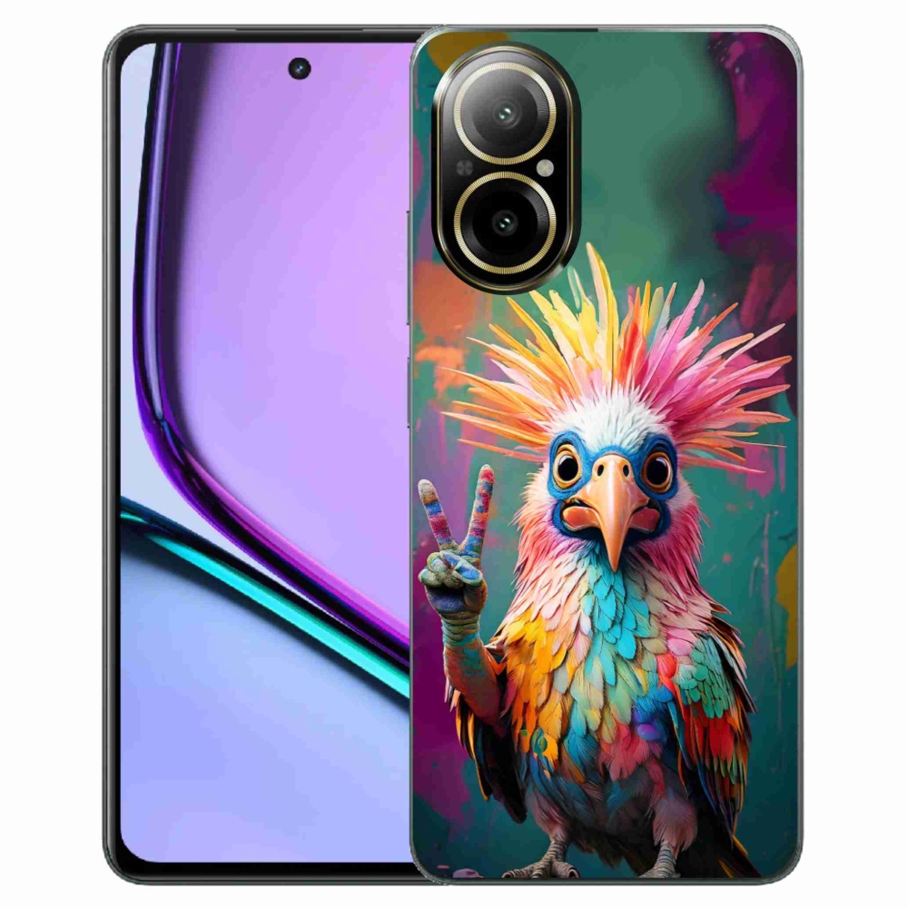 Gélový kryt mmCase na Realme C67 - farebný rebel
