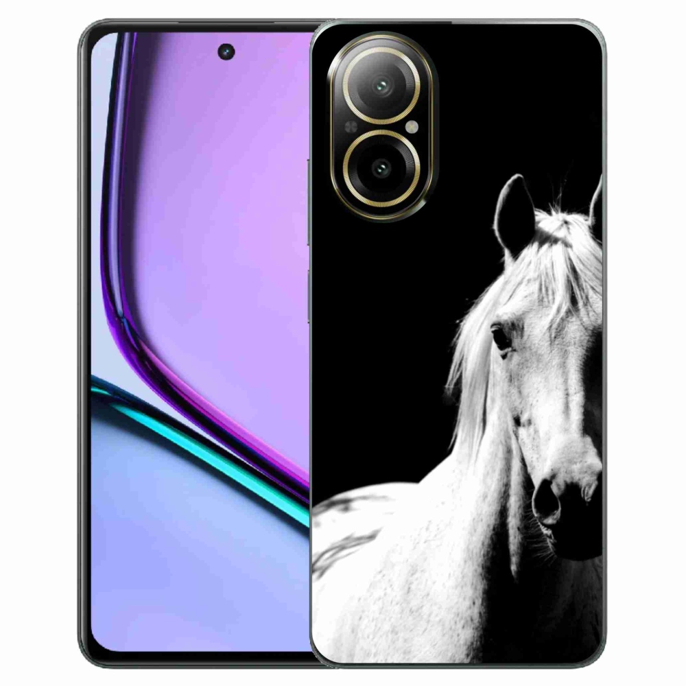 Gélový kryt mmCase na Realme C67 - biely kôň 5