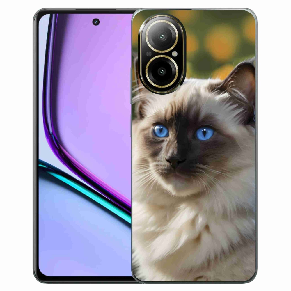 Gélový kryt mmCase na Realme C67 - biely ragdoll