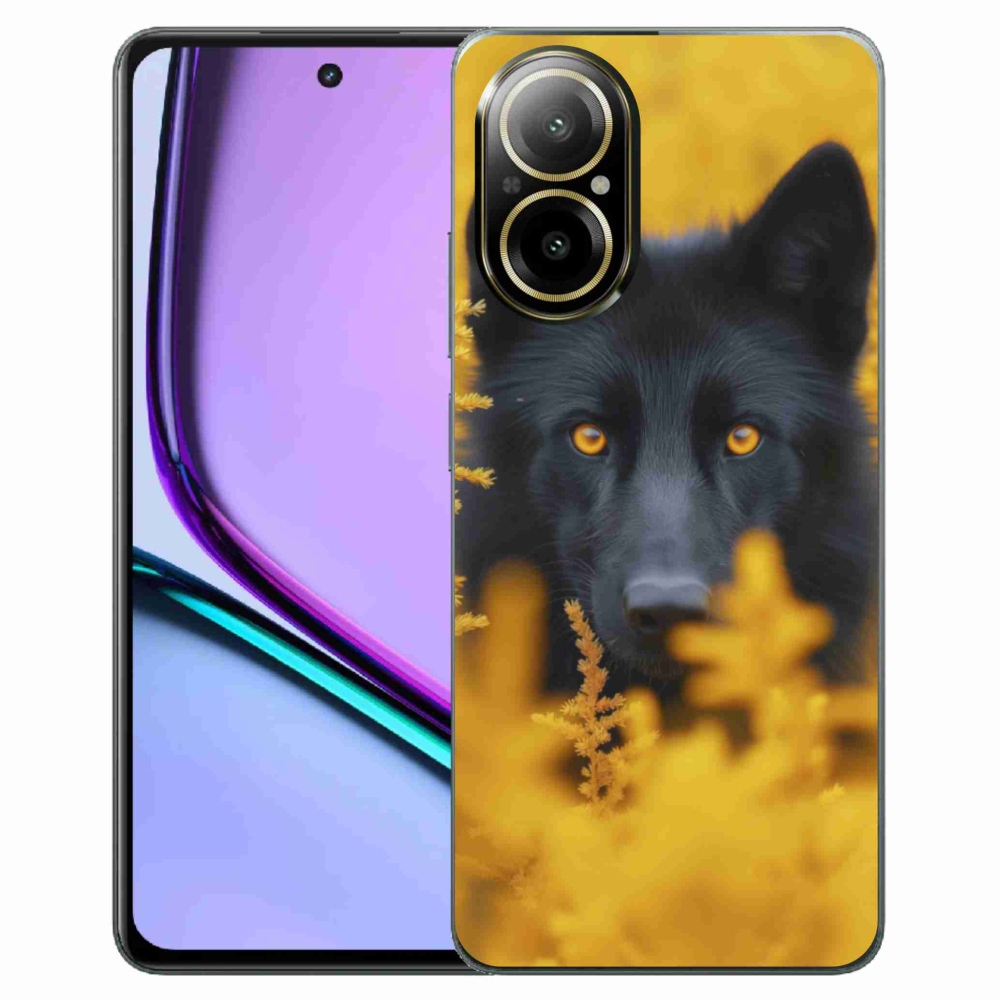 Gélový kryt mmCase na Realme C67 - čierny vlk 2