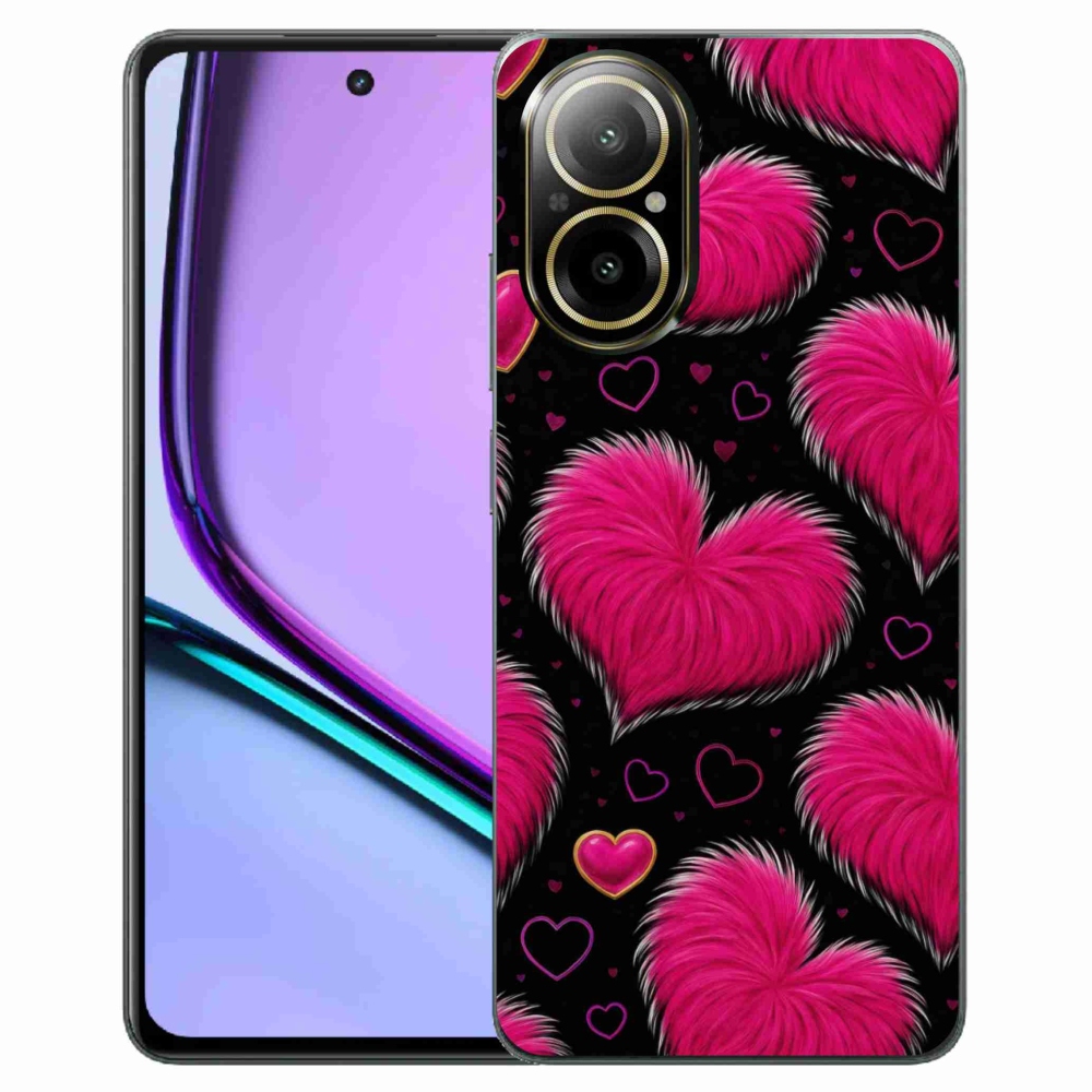 Gélový kryt mmCase na Realme C67 - hebké srdce