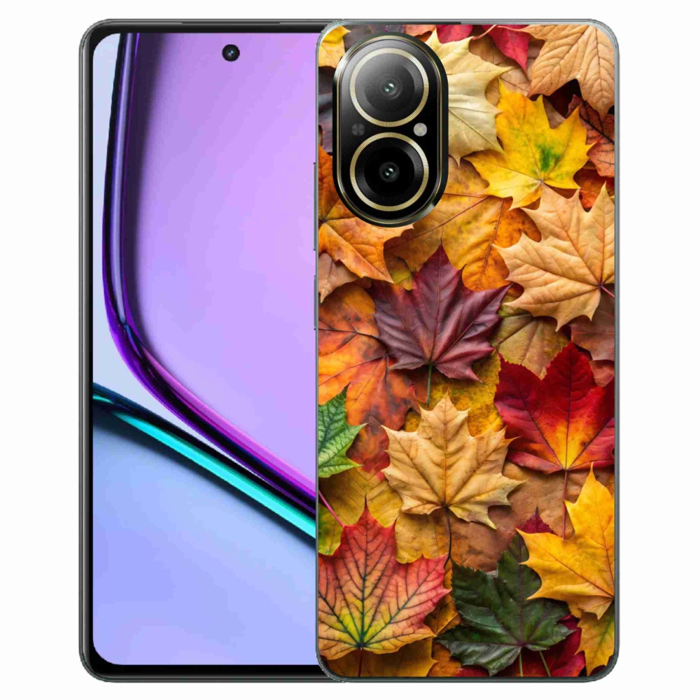 Gélový kryt mmCase na Realme C67 - javorové listy 2
