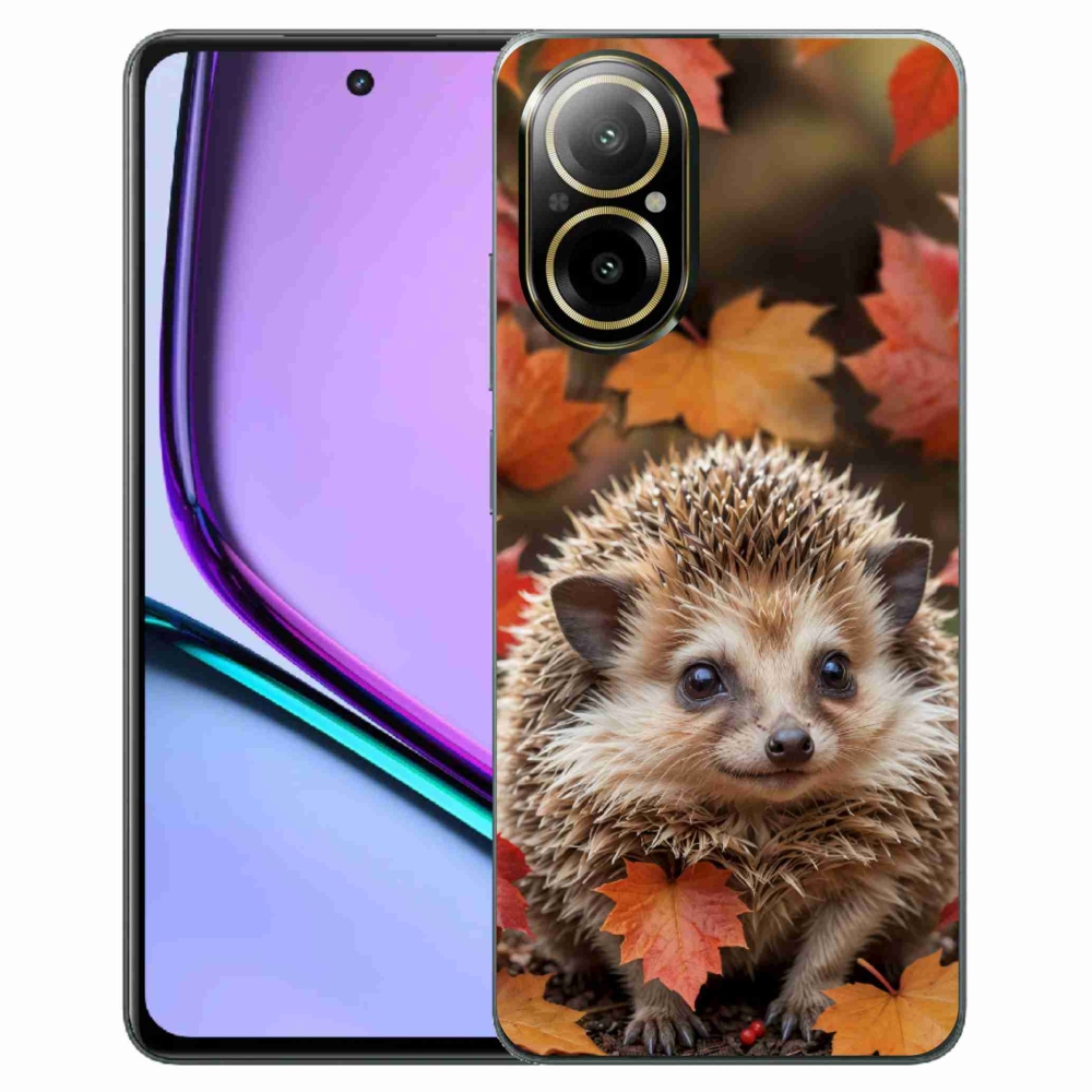 Gélový kryt mmCase na Realme C67 - ježko v lístia