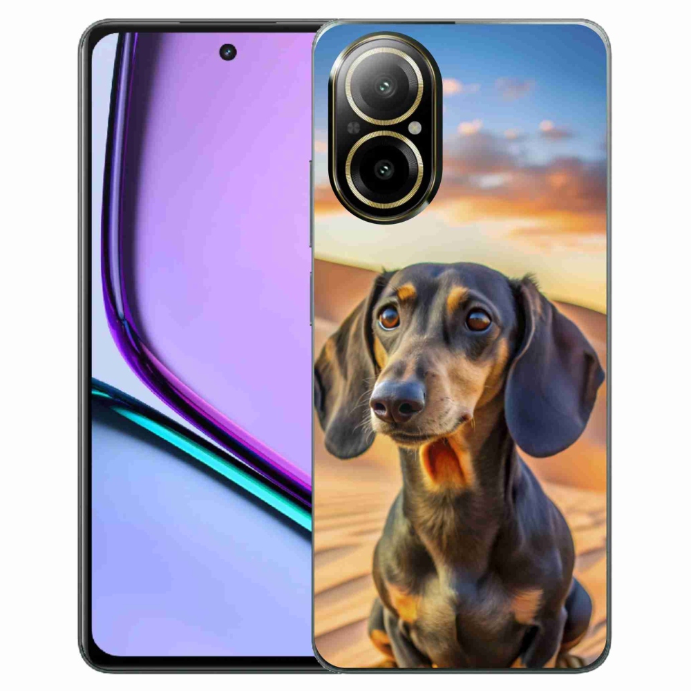 Gélový kryt mmCase na Realme C67 - jazvečík 3