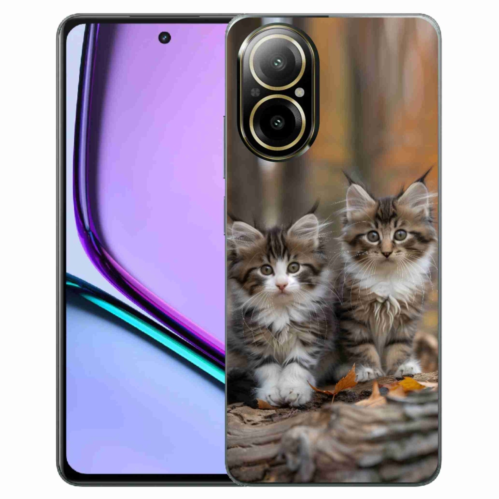 Gélový kryt mmCase na Realme C67 - mačacie duo 3