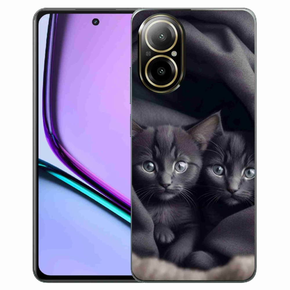 Gélový kryt mmCase na Realme C67 - mačacie duo