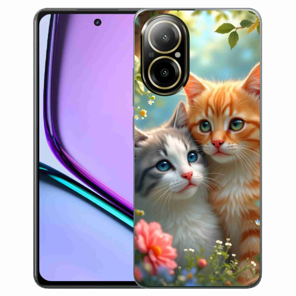 Gélový kryt mmCase na Realme C67 - mačacia láska 2