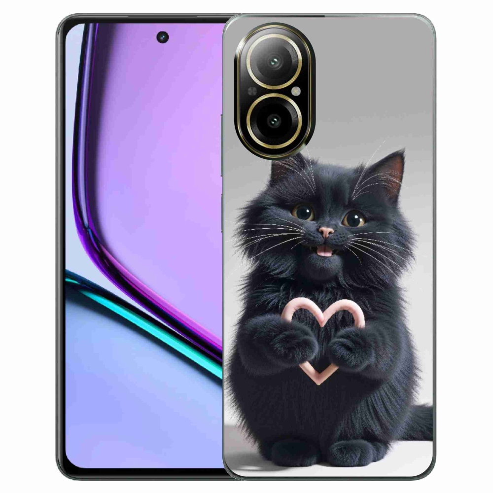 Gélový kryt mmCase na Realme C67 - mačacia láska 3
