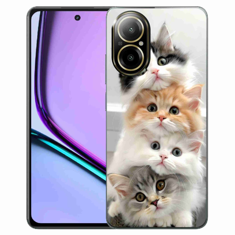 Gélový kryt mmCase na Realme C67 - mačacia partia