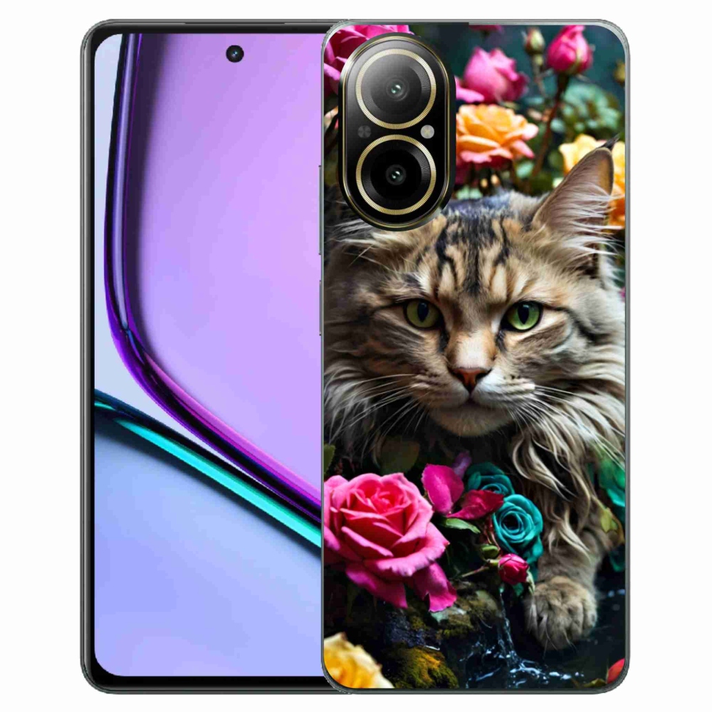 Gélový kryt mmCase na Realme C67 - mačacie pohľad 2