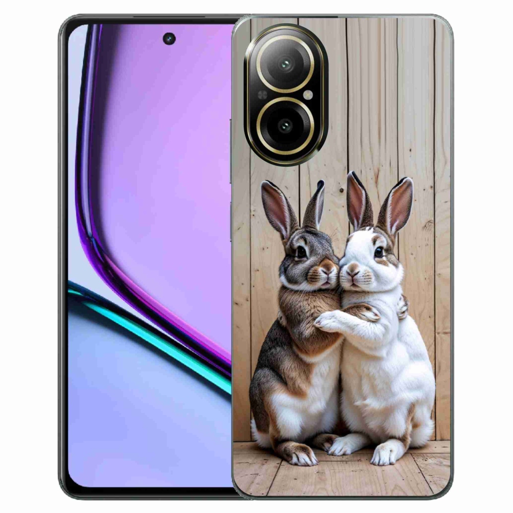Gélový kryt mmCase na Realme C67 - králičie pár