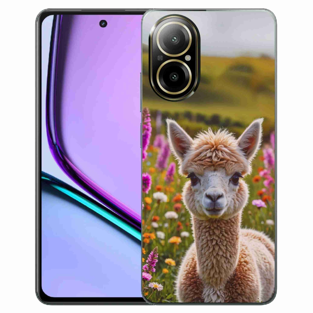 Gélový kryt mmCase na Realme C67 - lama na lúke