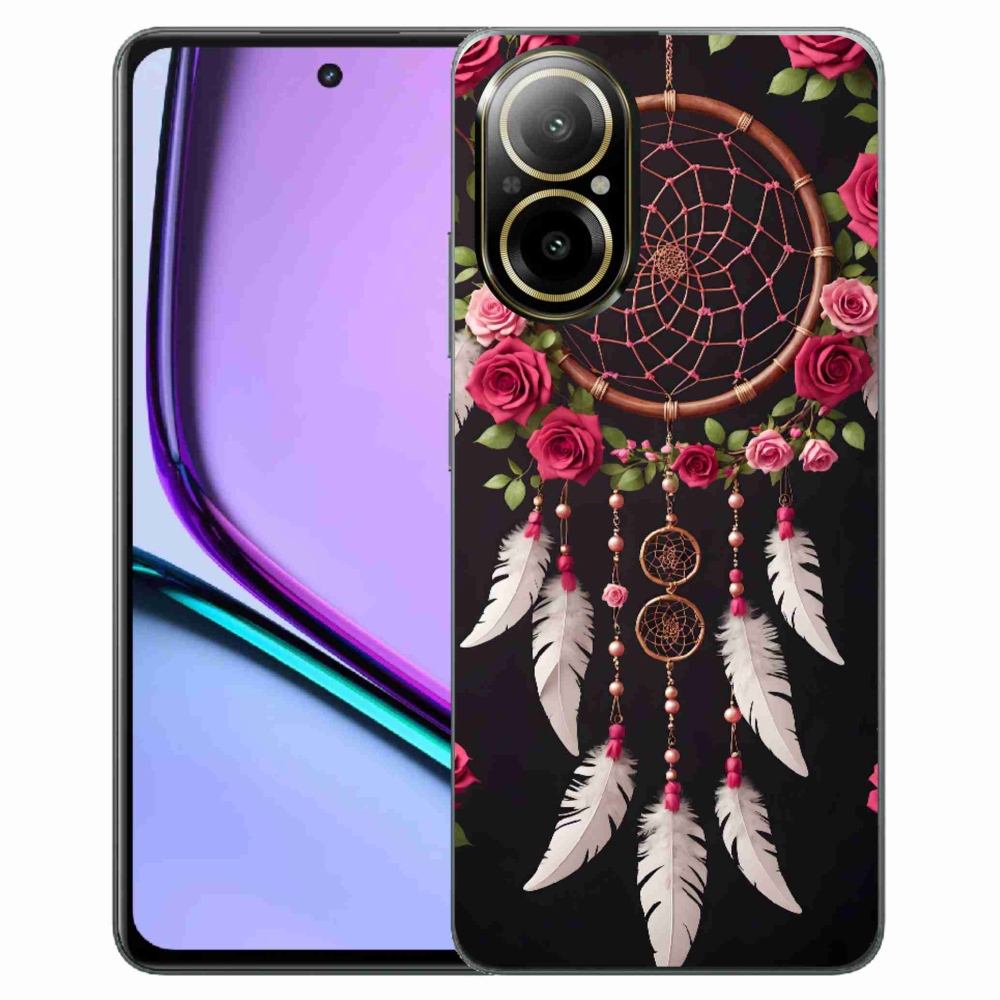 Gélový kryt mmCase na Realme C67 - lapač snov s ružami