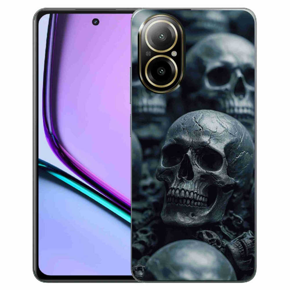 Gélový kryt mmCase na Realme C67 - lebka 2