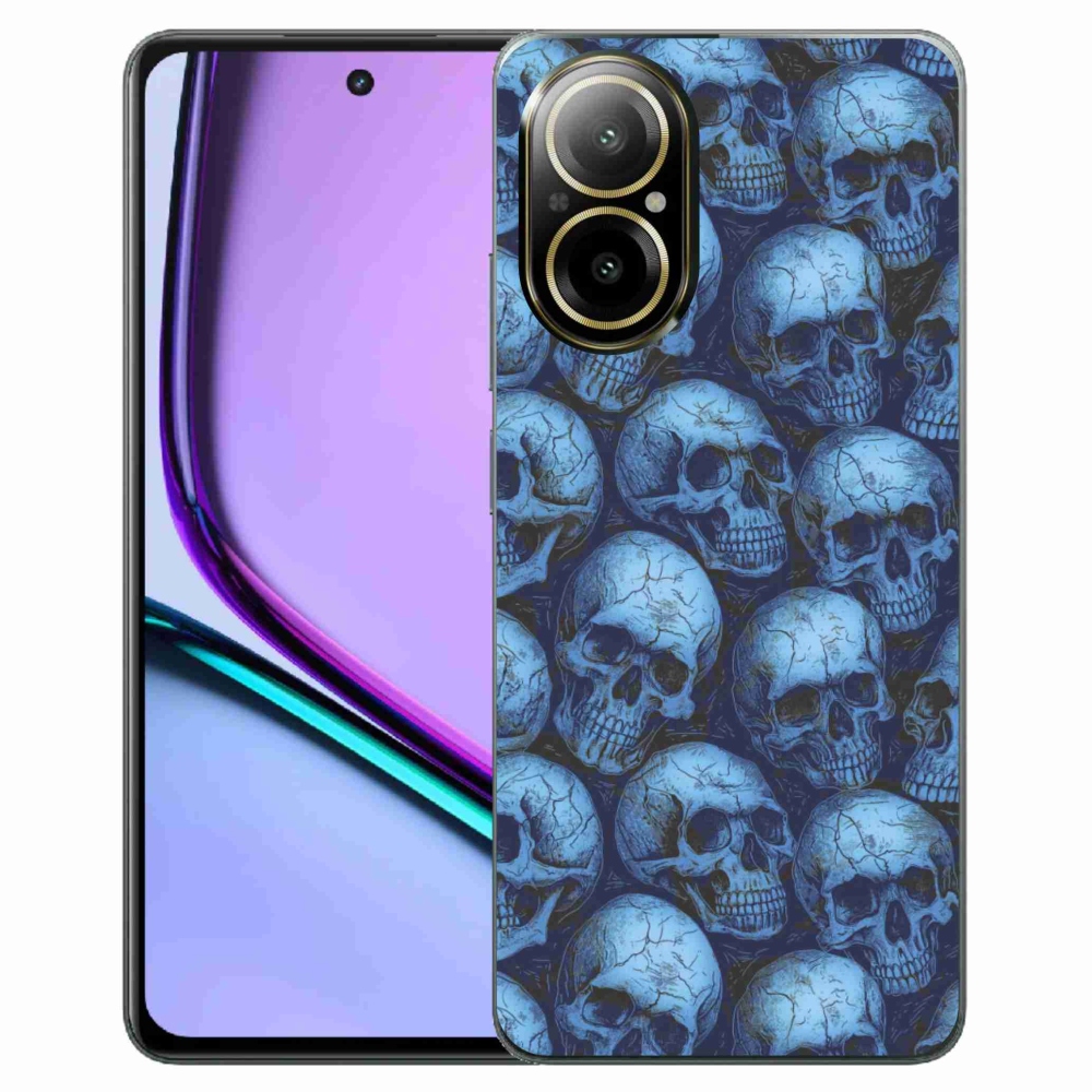 Gélový kryt mmCase na Realme C67 - lebky
