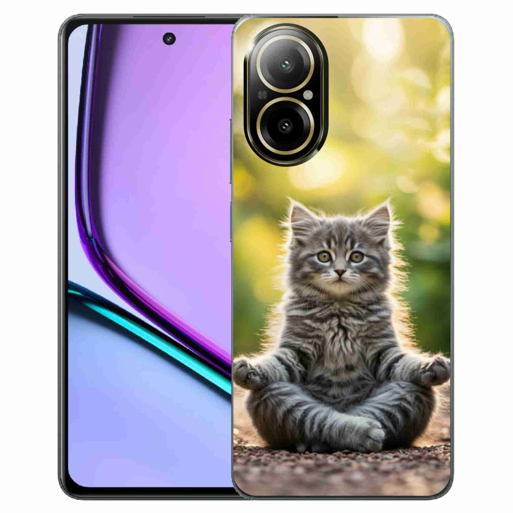 Gélový kryt mmCase na Realme C67 - meditujúce mačiatko