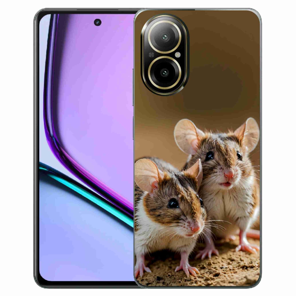 Gélový kryt mmCase na Realme C67 - myší duo