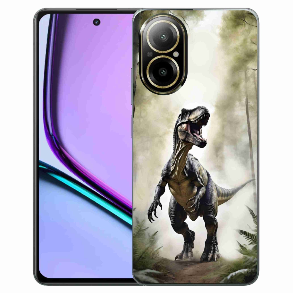 Gélový kryt mmCase na Realme C67 - naštvaný T-Rex