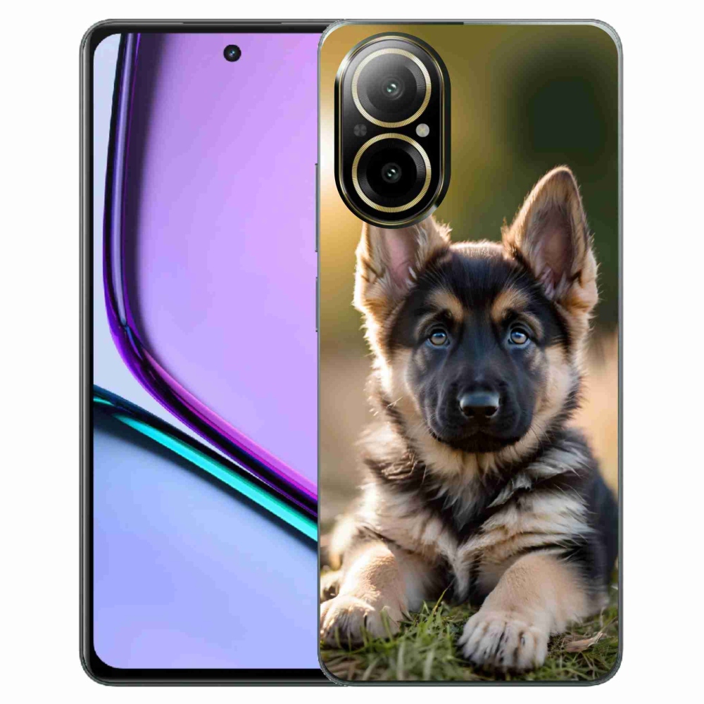 Gélový kryt mmCase na Realme C67 - nemecký ovčiak v prírode
