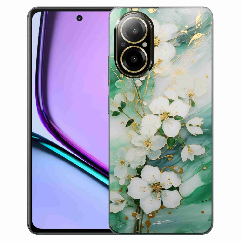 Gélový kryt mmCase na Realme C67 - nežné kvety