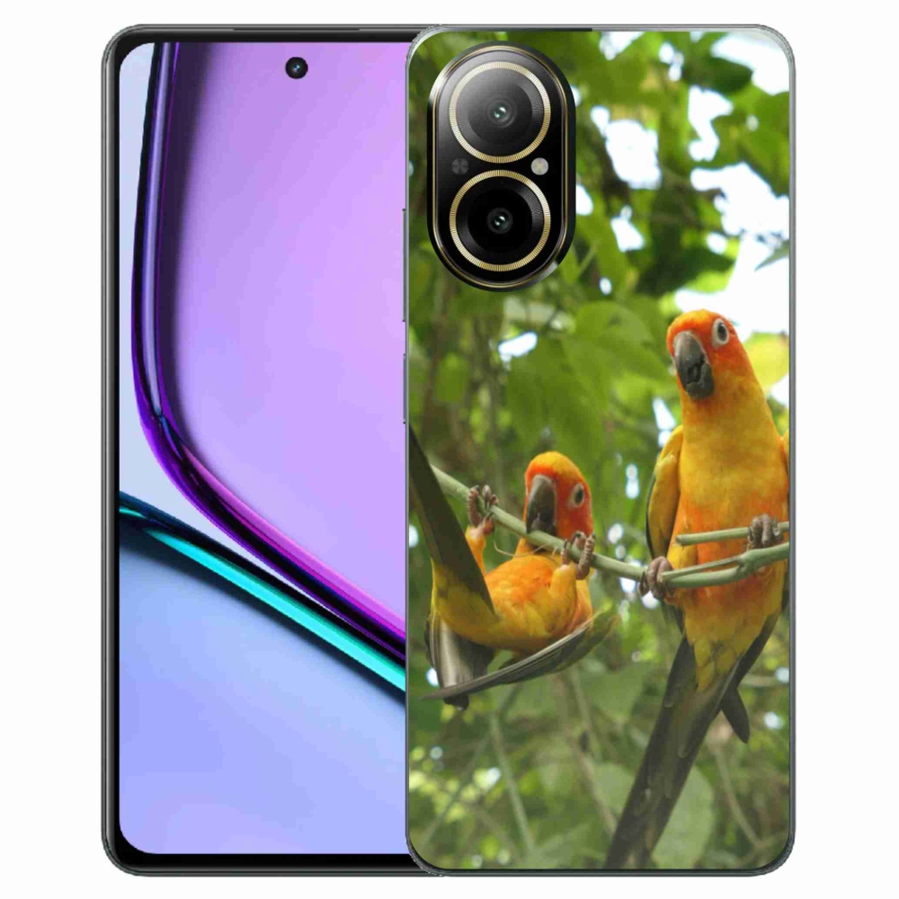 Gélový kryt mmCase na Realme C67 - papagáje aratingy