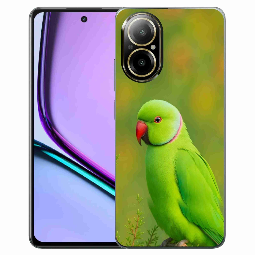 Gélový kryt mmCase na Realme C67 - papagáj alexander 2