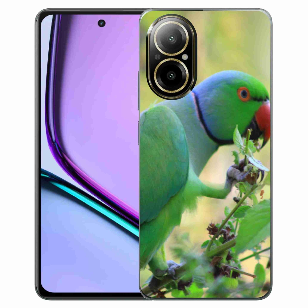 Gélový kryt mmCase na Realme C67 - papagáj alender