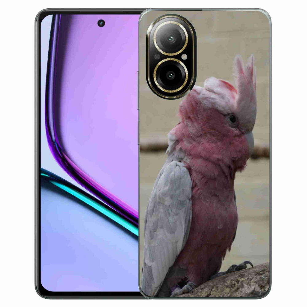 Gélový kryt mmCase na Realme C67 - papagáj kakadu ružový