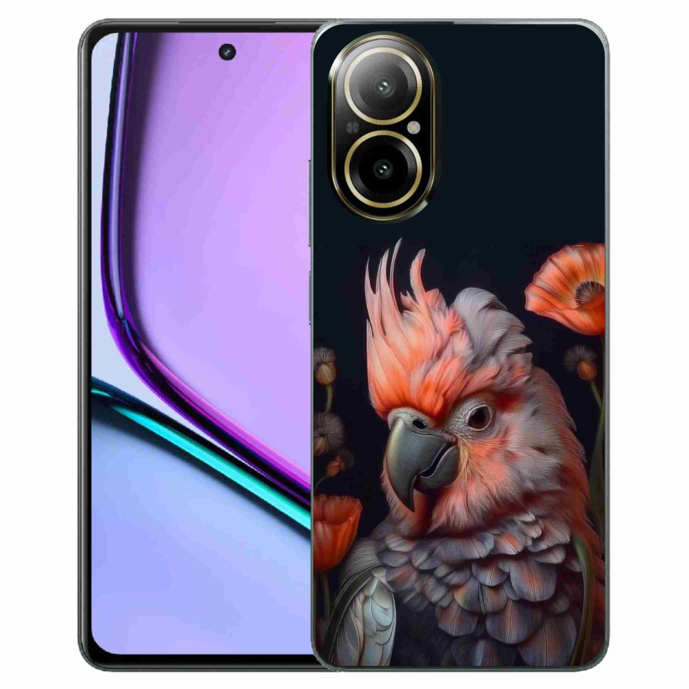 Gélový kryt mmCase na Realme C67 - papagáj kakadu vo farbách