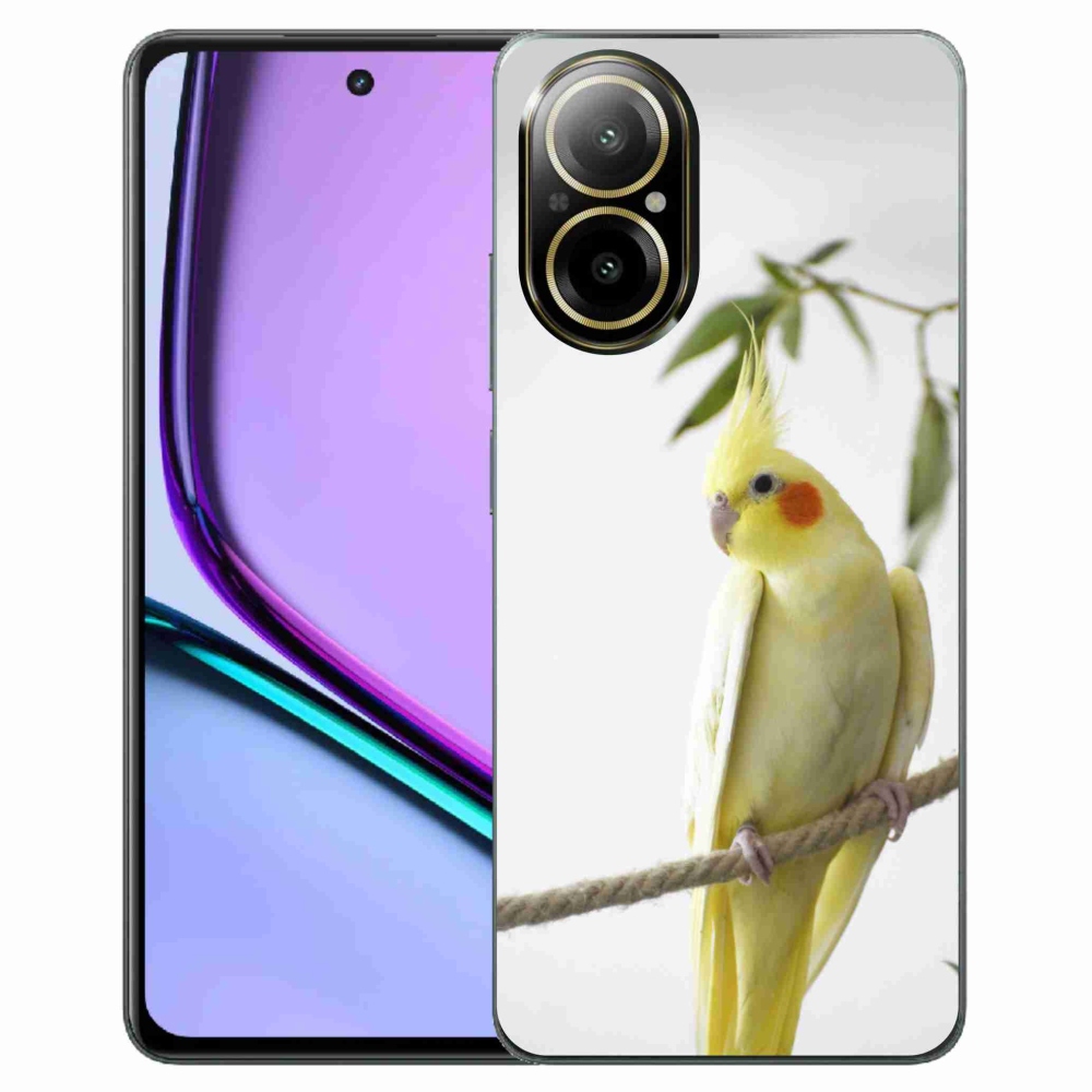 Gélový kryt mmCase na Realme C67 - papagáj korela chocholatá